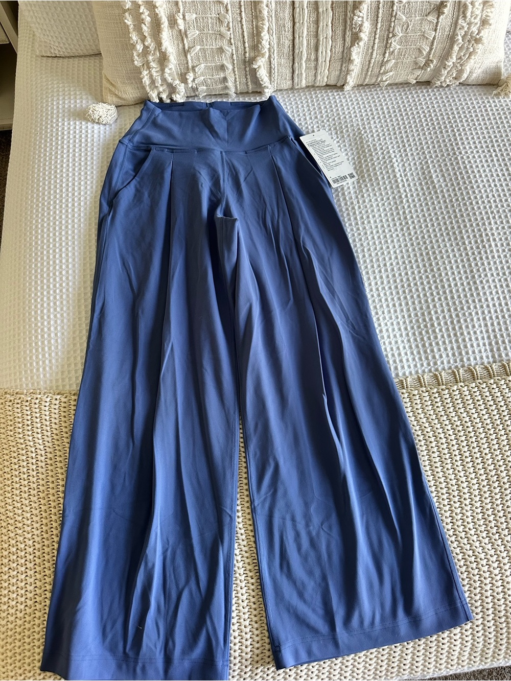 lululemon athletica Wide-Leg Ponte Pants — Slate Blue